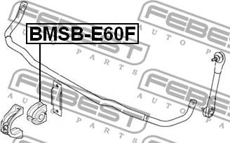 Febest BMSB-E60F - Bukse, Stabilizators autodraugiem.lv