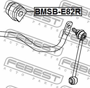 Febest BMSB-E82R - Bukse, Stabilizators autodraugiem.lv