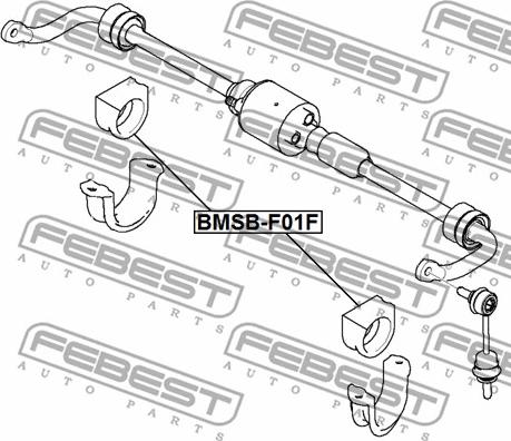 Febest BMSB-F01F - Bukse, Stabilizators autodraugiem.lv