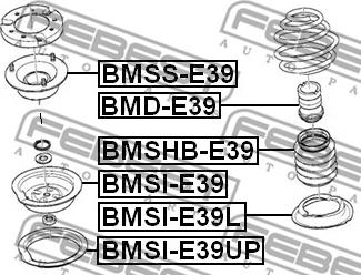 Febest BMSS-E39 - Amortizatora statnes balsts autodraugiem.lv