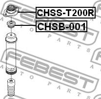 Febest CHSS-T200R - Amortizatora statnes balsts autodraugiem.lv