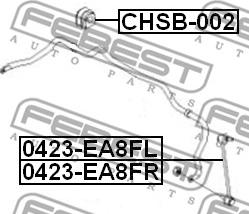 Febest CHSB-002 - Bukse, Stabilizators autodraugiem.lv