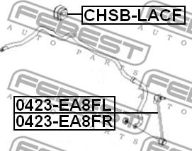Febest CHSB-LACF - Bukse, Stabilizators autodraugiem.lv