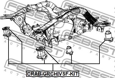 Febest CRAB-GRCHIVSF-KIT - Remkomplekts, Tilta sija autodraugiem.lv