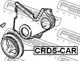 Febest CRDS-CAR - Piedziņas skriemelis, Kloķvārpsta autodraugiem.lv