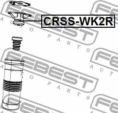 Febest CRSS-WK2R - Amortizatora statnes balsts autodraugiem.lv