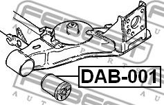 Febest DAB-001 - Piekare, Šķērssvira autodraugiem.lv