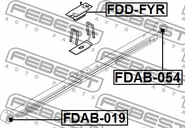 Febest FDAB-054 - Bukse, Lāgu atspere autodraugiem.lv