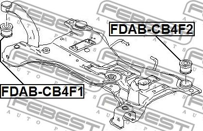 Febest FDAB-CB4F2 - Piekare, Tilta sija autodraugiem.lv