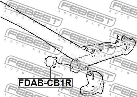 Febest FDAB-CB1R - Piekare, Tilta sija autodraugiem.lv