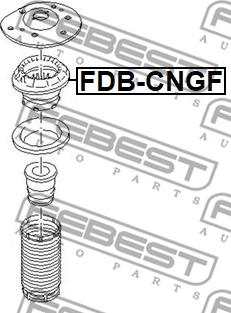 Febest FDB-CNGF - Amortizatora statnes balsts autodraugiem.lv