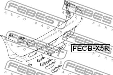 Febest FECB-X5R - Vāciņš, Vilkšanas āķis autodraugiem.lv