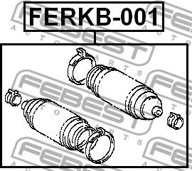 Febest FERKB-001 - Putekļusargs, Stūres iekārta autodraugiem.lv