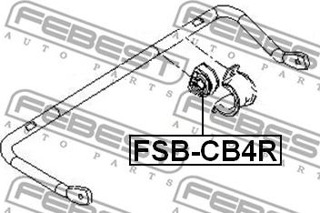 Febest FSB-CB4R - Bukse, Stabilizators autodraugiem.lv