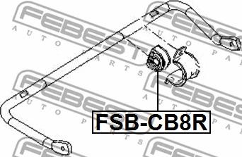 Febest FSB-CB8R - Bukse, Stabilizators autodraugiem.lv