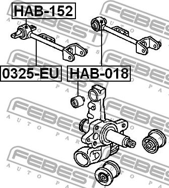 Febest HAB-152 - Piekare, Šķērssvira autodraugiem.lv