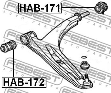 Febest HAB-171 - Piekare, Šķērssvira autodraugiem.lv