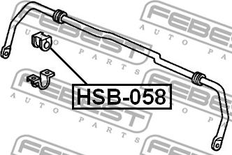 Febest HSB-058 - Bukse, Stabilizators autodraugiem.lv