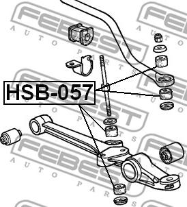 Febest HSB-057 - Piekare, Vārpstas statne autodraugiem.lv