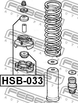 Febest HSB-033 - Distanccaurule, Amortizators autodraugiem.lv