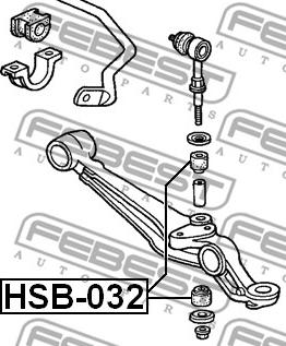 Febest HSB-032 - Bukse, Stabilizators autodraugiem.lv