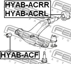 Febest HYAB-ACRL - Piekare, Šķērssvira autodraugiem.lv