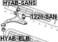 Febest HYAB-SANS - Piekare, Šķērssvira autodraugiem.lv