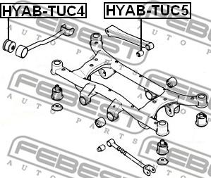 Febest HYAB-TUC5 - Piekare, Šķērssvira autodraugiem.lv