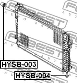 Febest HYSB-004 - Piekare, Radiators autodraugiem.lv