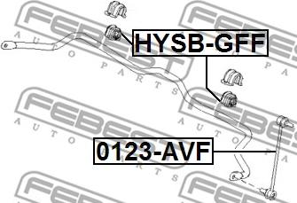 Febest HYSB-GFF - Bukse, Stabilizators autodraugiem.lv