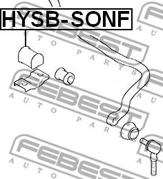 Febest HYSB-SONF - Bukse, Stabilizators autodraugiem.lv