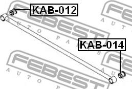 Febest KAB-014 - Piekare, Šķērssvira autodraugiem.lv