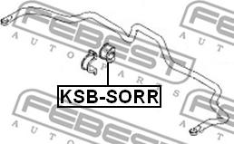 Febest KSB-SORR - Bukse, Stabilizators autodraugiem.lv