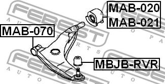 Febest MAB-021 - Piekare, Šķērssvira autodraugiem.lv