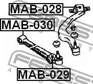 Febest MAB-030 - Piekare, Šķērssvira autodraugiem.lv