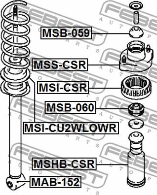 Febest MSS-CSR - Amortizatora statnes balsts autodraugiem.lv