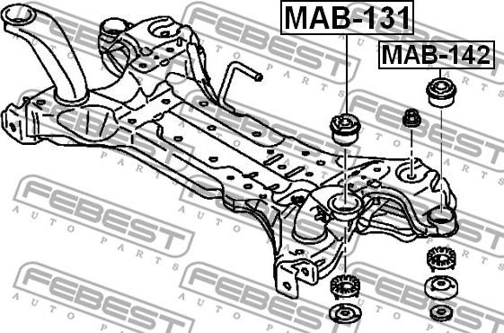 Febest MAB-142 - Piekare, Tilta sija autodraugiem.lv