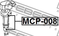 Febest MCP-008 - Kontaktspraudnis, Aizdedzes spole autodraugiem.lv