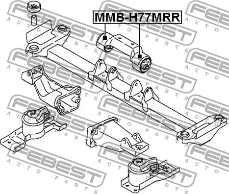 Febest MMB-H77MRR - Piekare, Dzinējs autodraugiem.lv