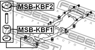 Febest MSB-KBF1 - Bukse, Tr. līdzekļa rāmis autodraugiem.lv