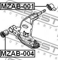 Febest MZAB-001 - Piekare, Šķērssvira autodraugiem.lv