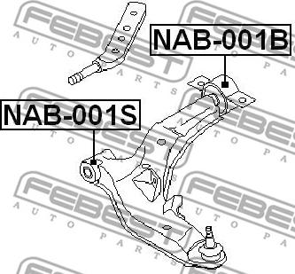 Febest NAB-001B - Piekare, Šķērssvira autodraugiem.lv