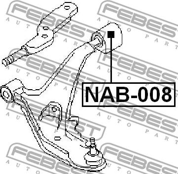 Febest NAB-008 - Piekare, Šķērssvira autodraugiem.lv