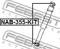 Febest NAB-355-KIT - Montāžas komplekts, Amortizators autodraugiem.lv