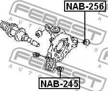 Febest NAB-256 - Piekare, Šķērssvira autodraugiem.lv