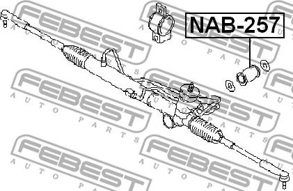 Febest NAB-257 - Piekare, Stūres iekārta autodraugiem.lv