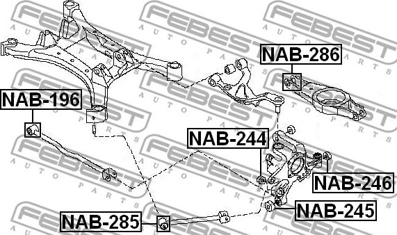 Febest NAB-286 - Piekare, Šķērssvira autodraugiem.lv