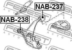 Febest NAB-237 - Piekare, Šķērssvira autodraugiem.lv