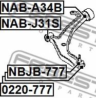 Febest NAB-A34B - Piekare, Šķērssvira autodraugiem.lv