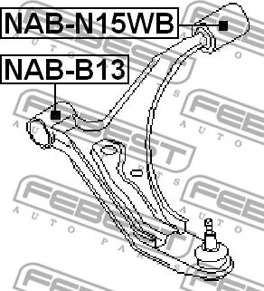 Febest NAB-N15WB - Piekare, Šķērssvira autodraugiem.lv